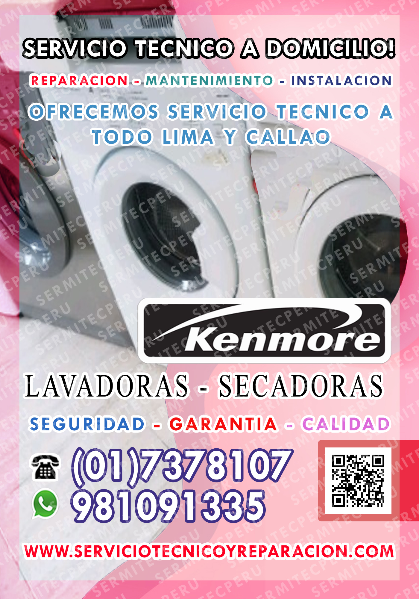 Kenmore>Técnicos especializados en Lavadoras-Secadoras-7378107 en Breña