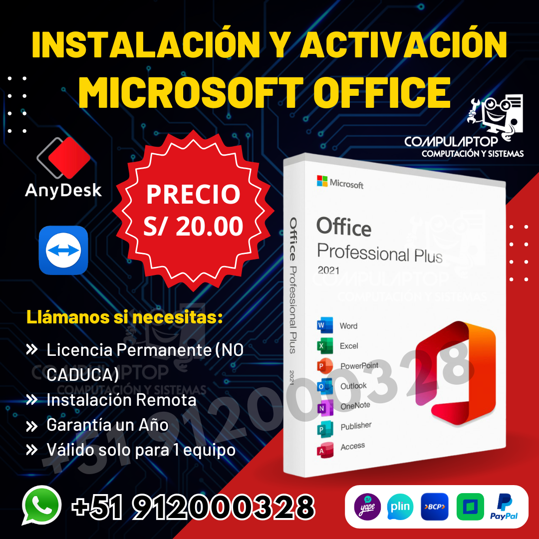Instalación y Activación de Microsoft Office