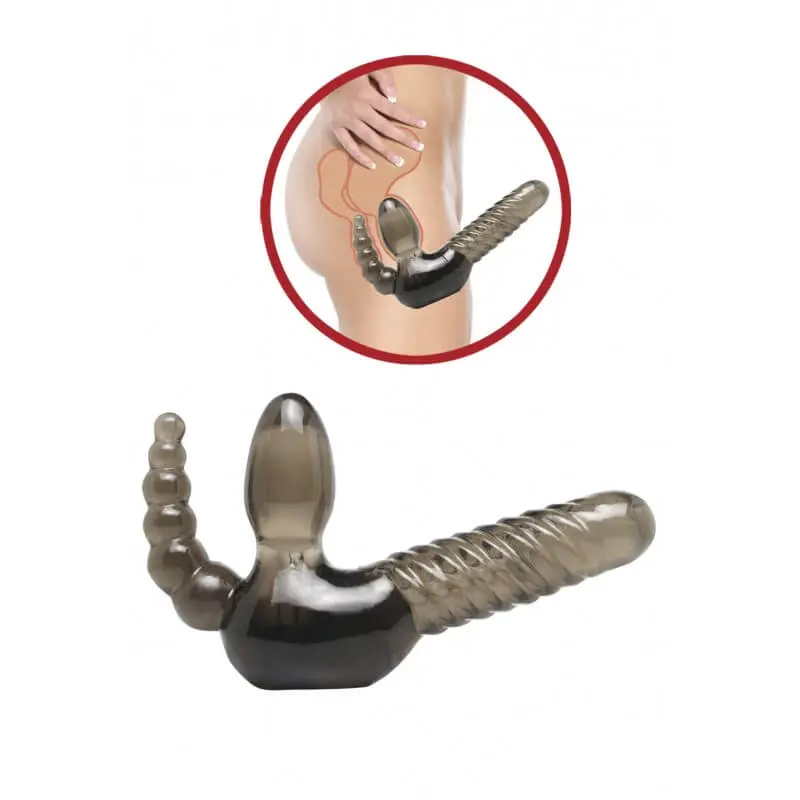 VIBRADOR DOBLE STRAPLES ON