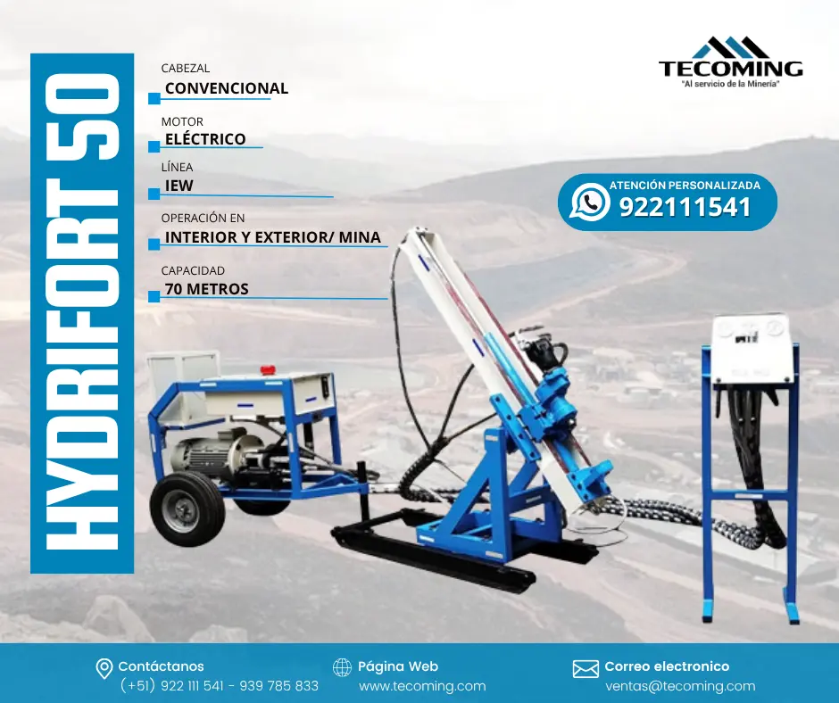 PERFORADORA DIAMANTINA HYDRIFORT 400 EXPLORACIÓN SEGURA EN