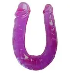 CONSOLADOR DOBLE ESTIMULADOR PURPURA