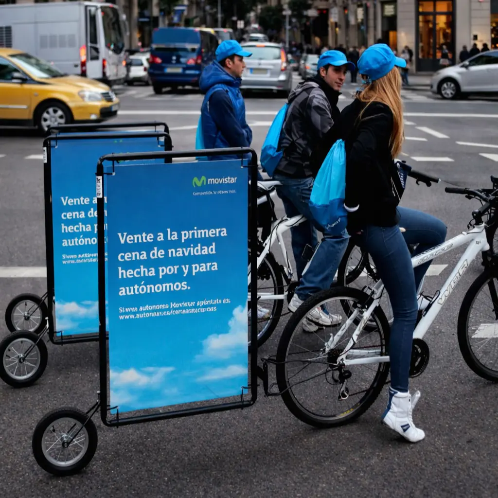  Bicicleta Publicitaria Doble Cara para Activacion