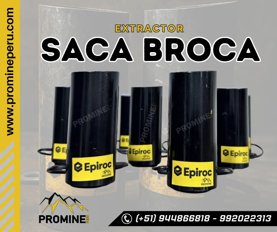 Extractor Industrial de Brocas Uso Minero