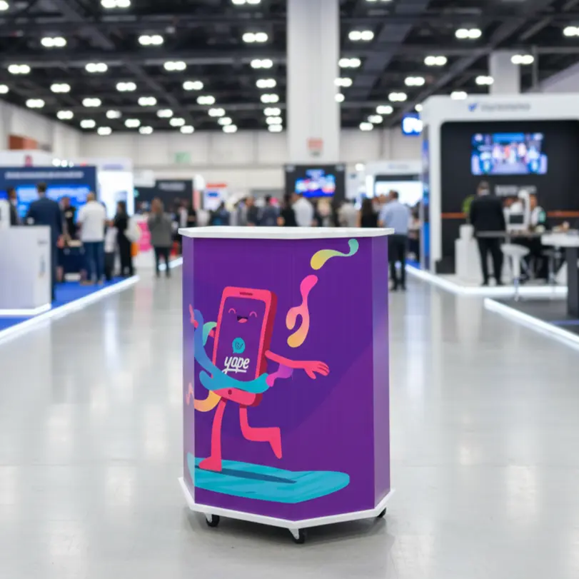 Módulo Counter Hexagonal para Activaciones y Degustaciones