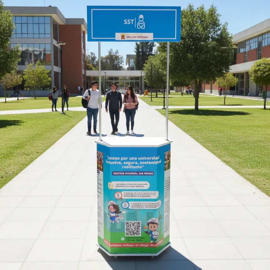 Módulo Counter Hexagonal para Activaciones y Degustaciones