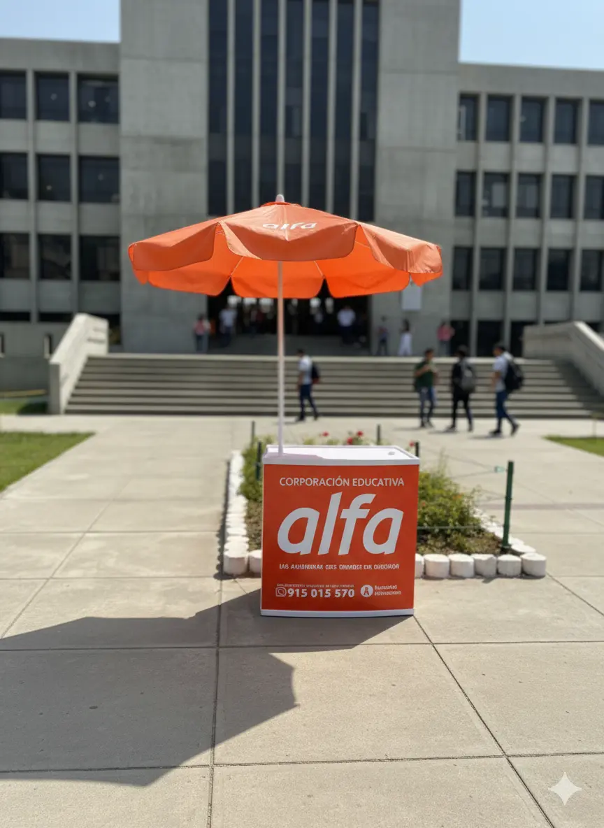 MODULO CON SOMBRILLA PUBLICITARIO PARA EVENTOS EN LIMA