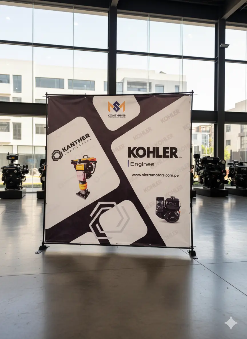 RACK BANNER AJUSTABLE EN LIMA SOPORTE PUBLICITARIO PARA EVEN