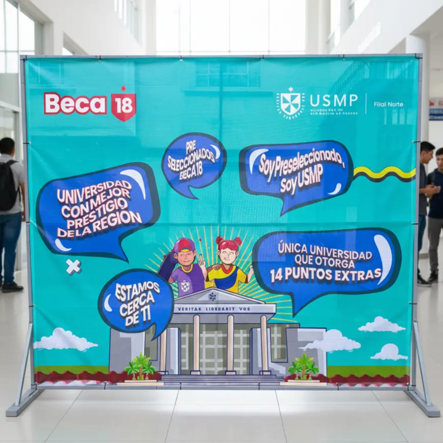 BACKING FIERRO EXTERIOR RESISTENTE PARA PUBLICIDAD