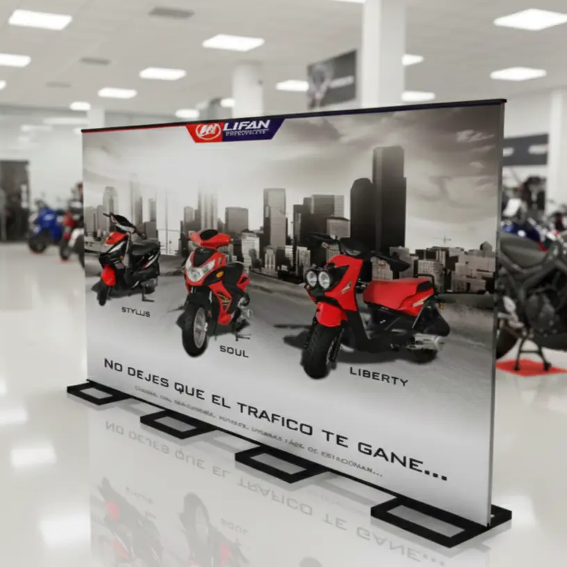 BACKING EXTERIOR DE FIERRO PARA CAMPAÑAS Y EVENTOS