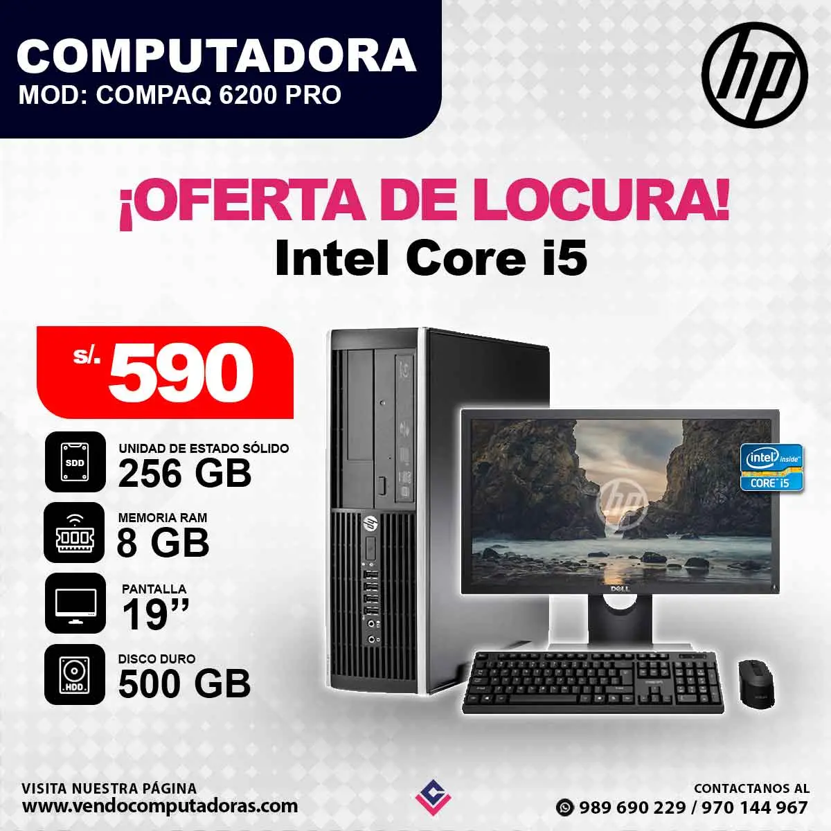 Computadora HP Intel Core i5