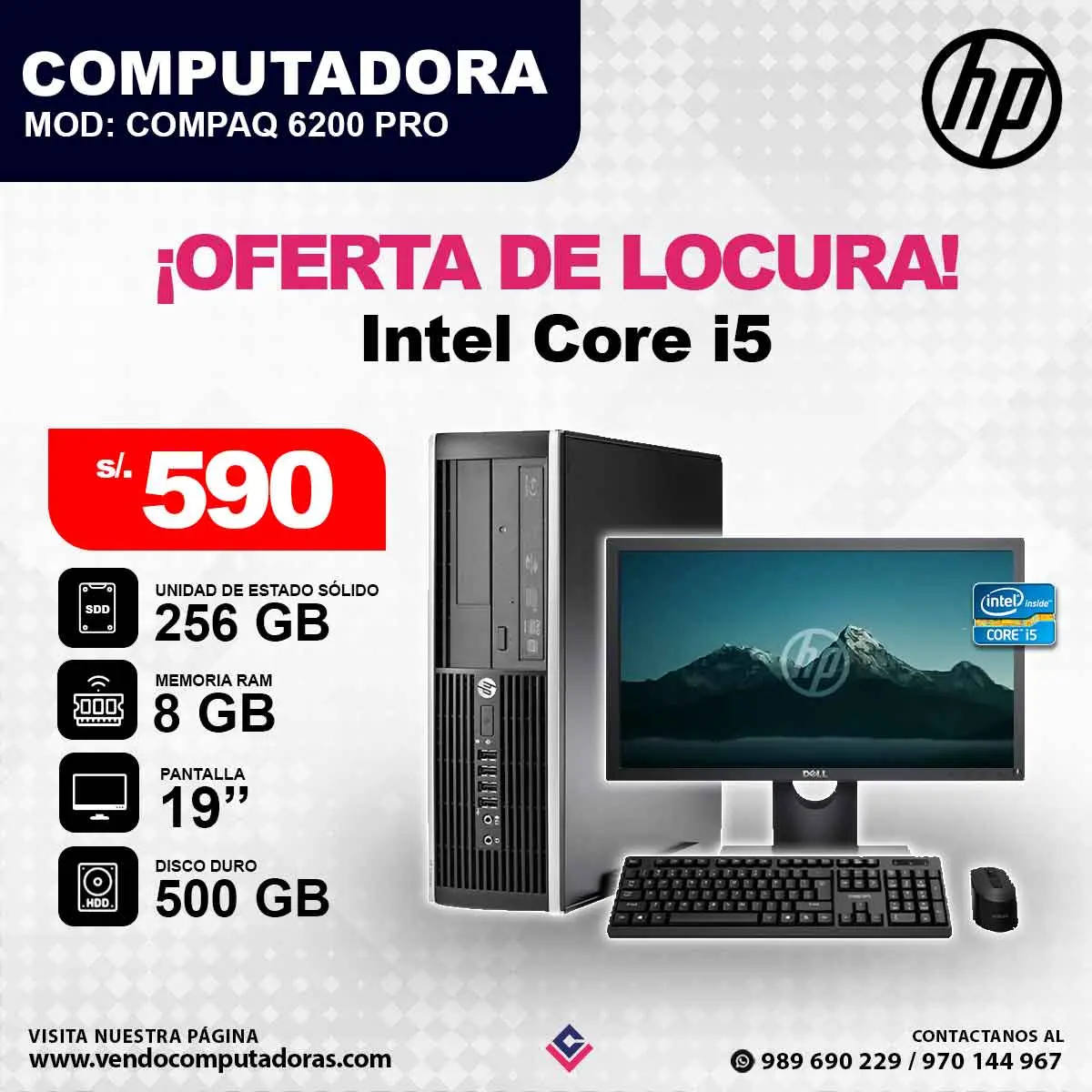 Computadora HP Intel Core i5