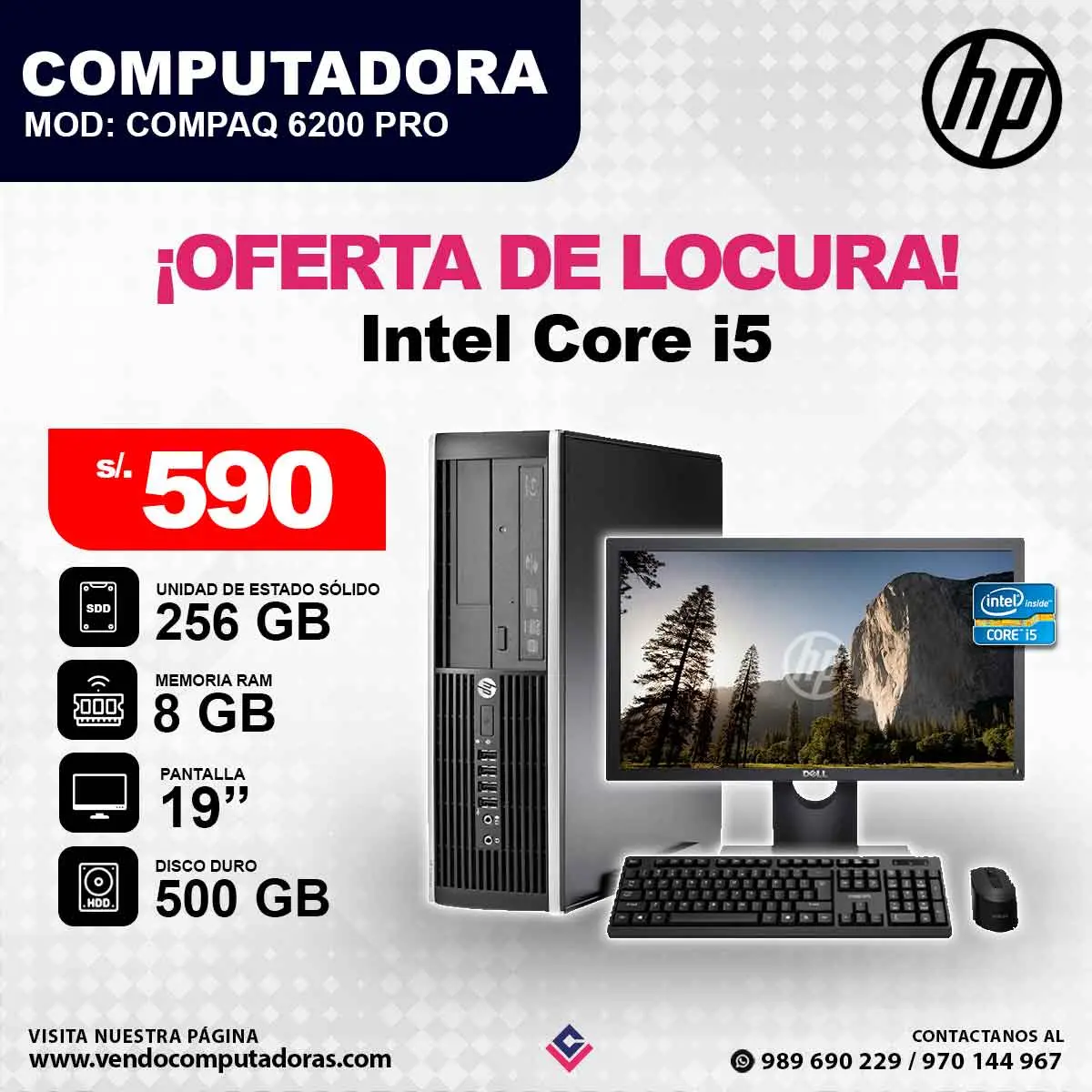 Computadora HP Intel Core i5