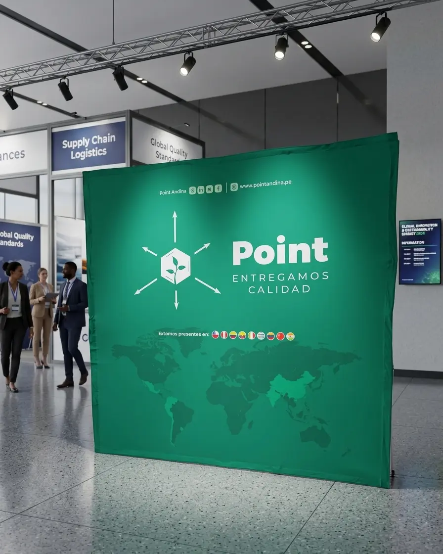 Backing plegable de tela para eventos y ferias publicitarias