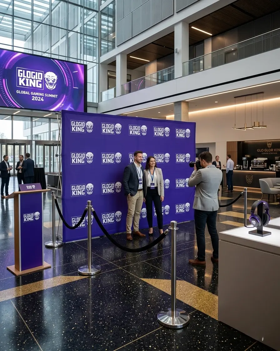 Backing plegable de tela para eventos y ferias publicitarias