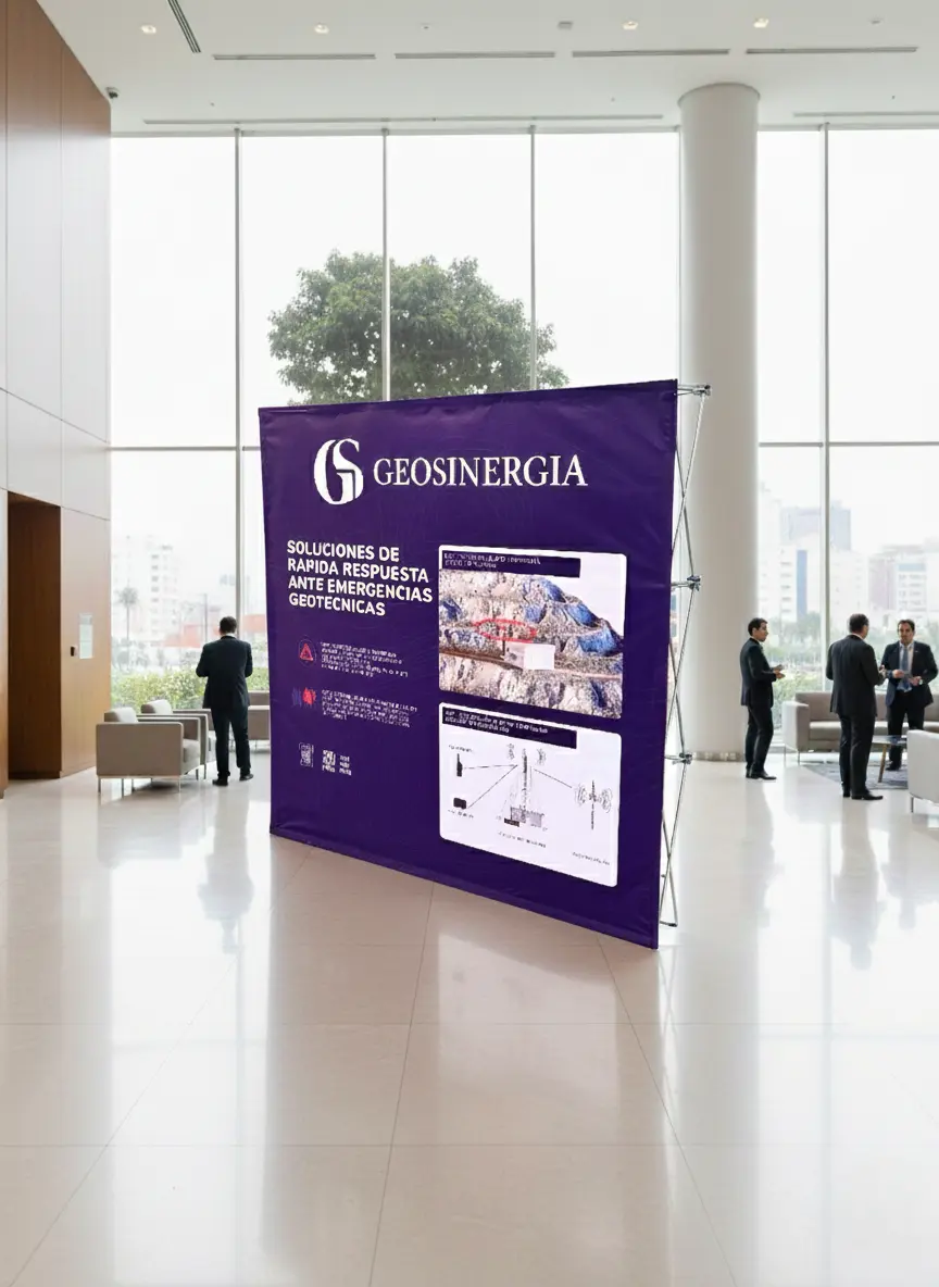 Backing Wall Velcro Banner para ferias y eventos publicitari