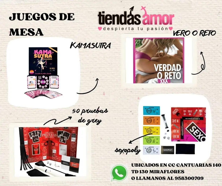 Accesorios sexuales Y JUEGOS PARA PAREJAS