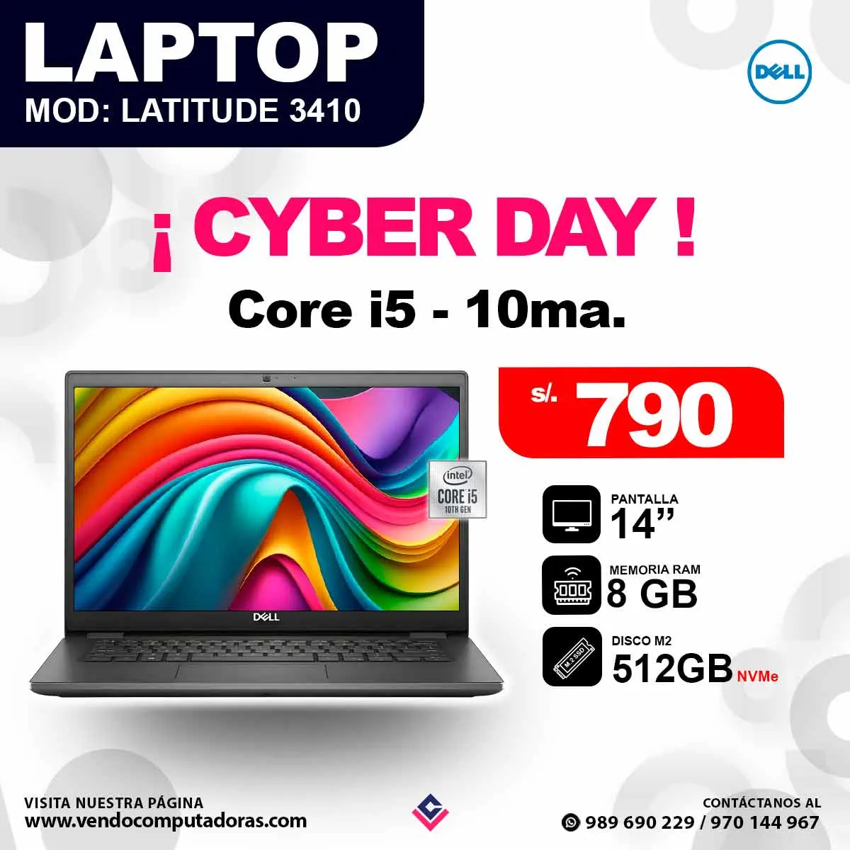 Laptop DELL Latitude 3410