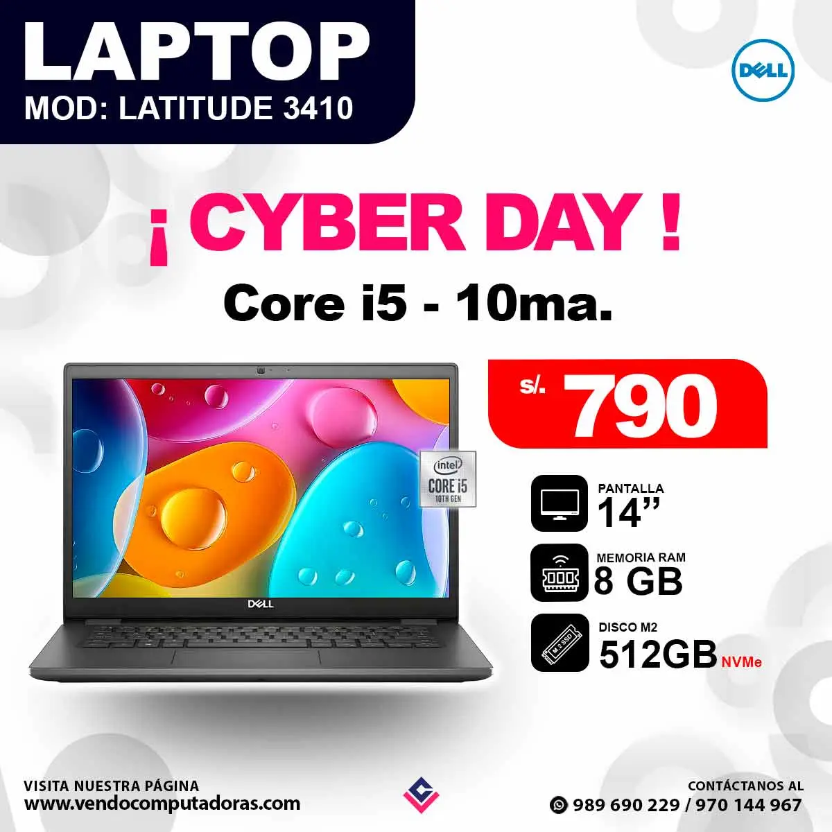Laptop DELL Latitude 3410