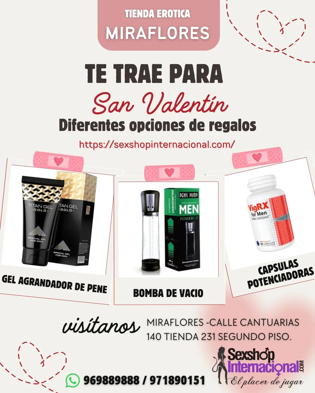 BOMBAS DE VACIO TITAN GEL PARA HOMBRES 