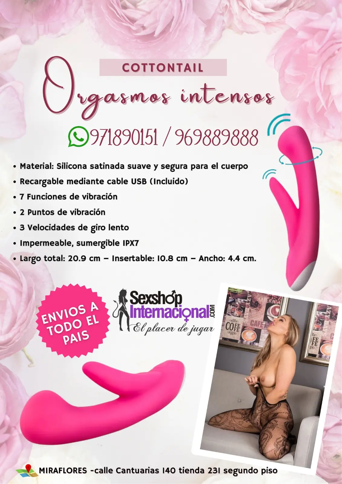 JUGUETES SEXUALES ESTIMULA PUNTO G Y CLITORIS -MIRAFLORES 