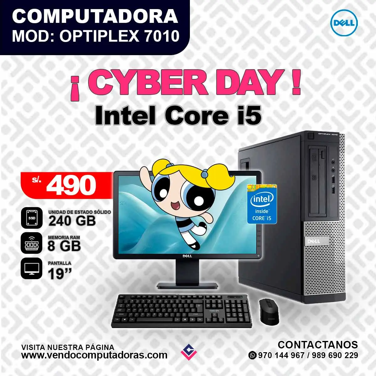  Computadora DELL Intel Core i5 