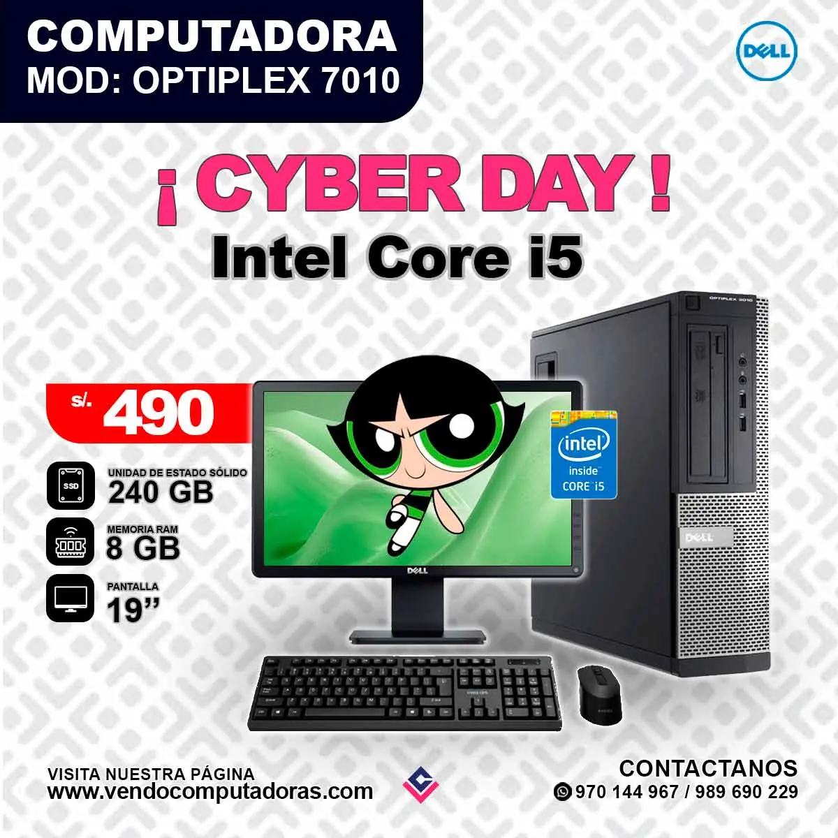  Computadora DELL Intel Core i5 