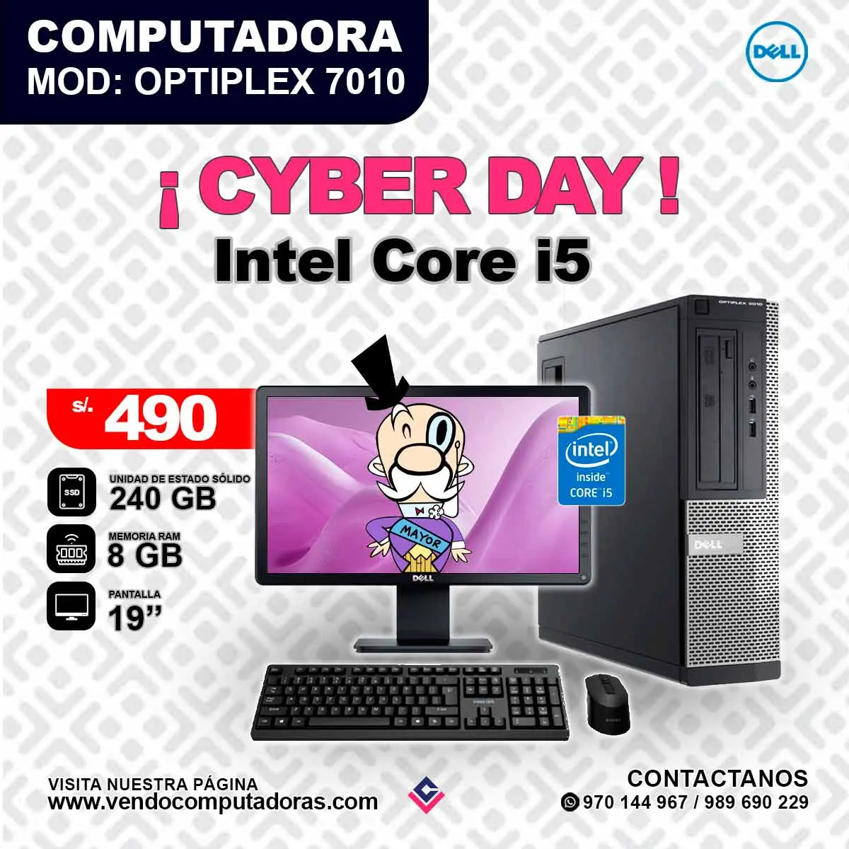  Computadora DELL Intel Core i5 