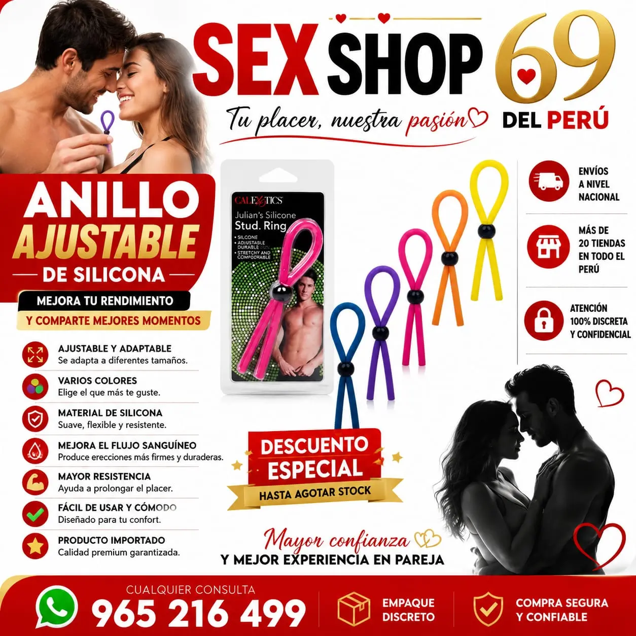 FUNDA EXTENSORA DE PENE PENIS SLEEVE 7 