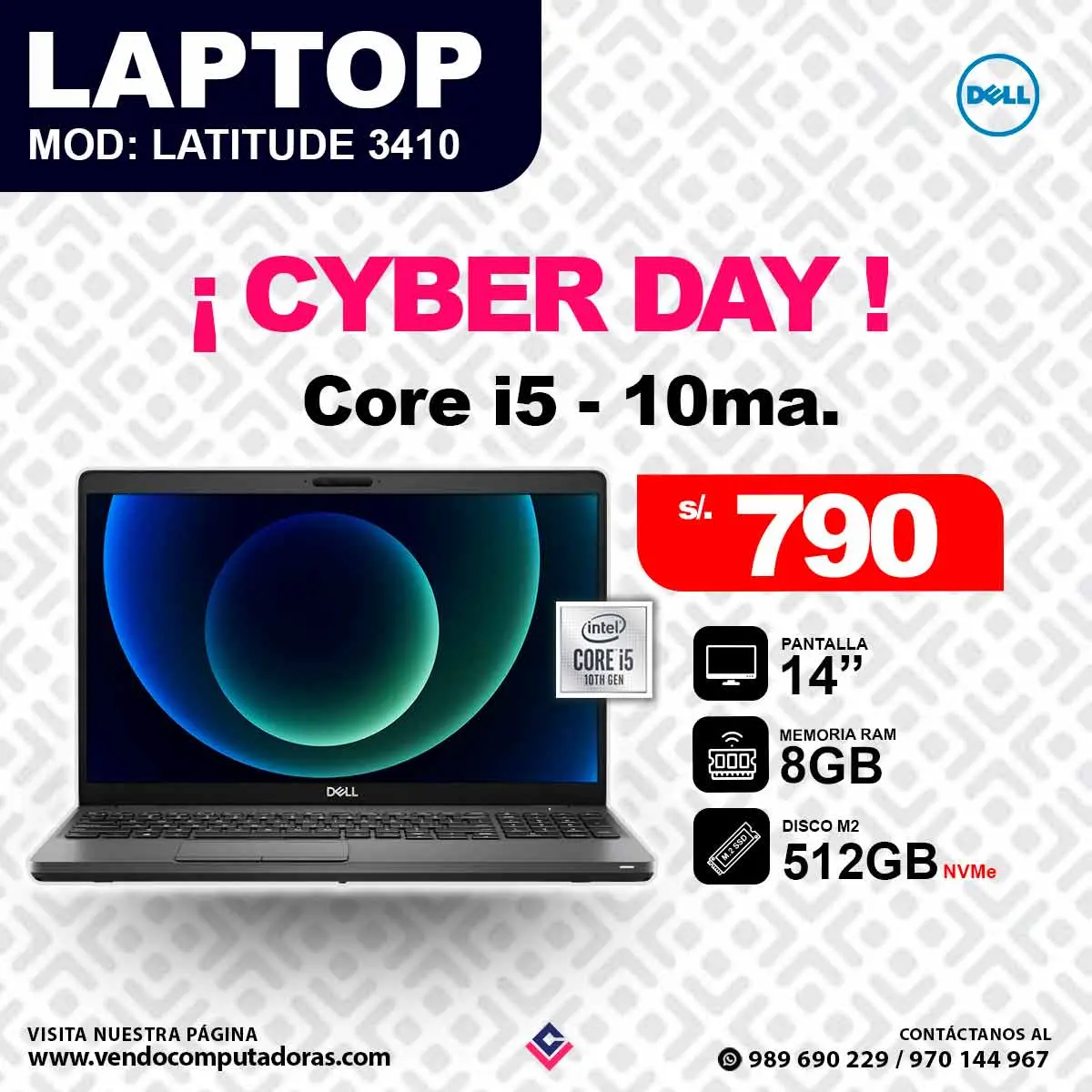 Laptop DELL Intel Core i5 - 10ma