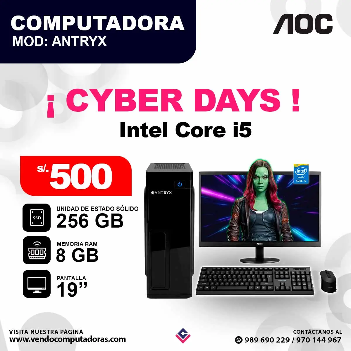 PC Antryx Intel core i5