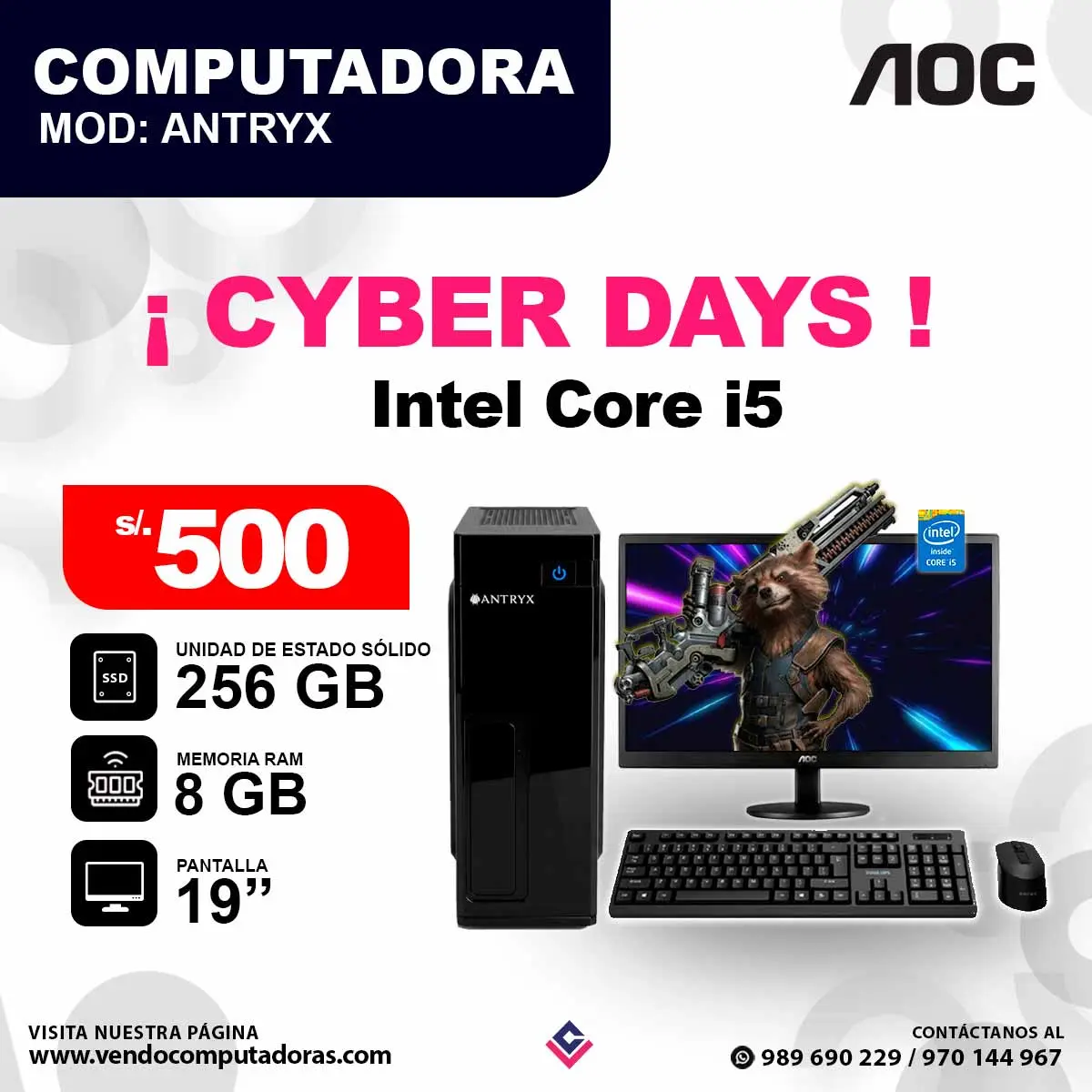PC Antryx Intel core i5
