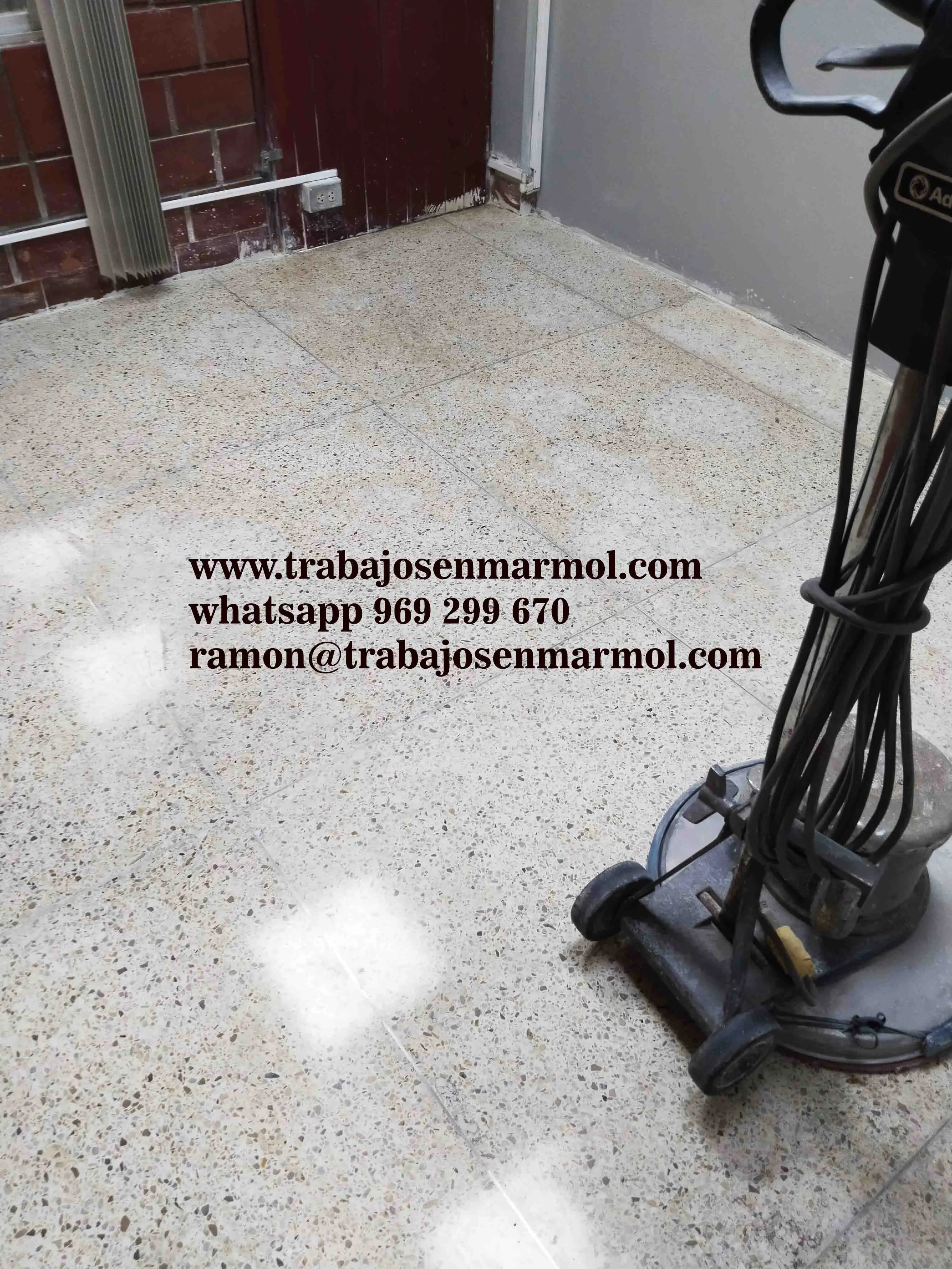 terrazo pulido o lavado mantenimiento profesional