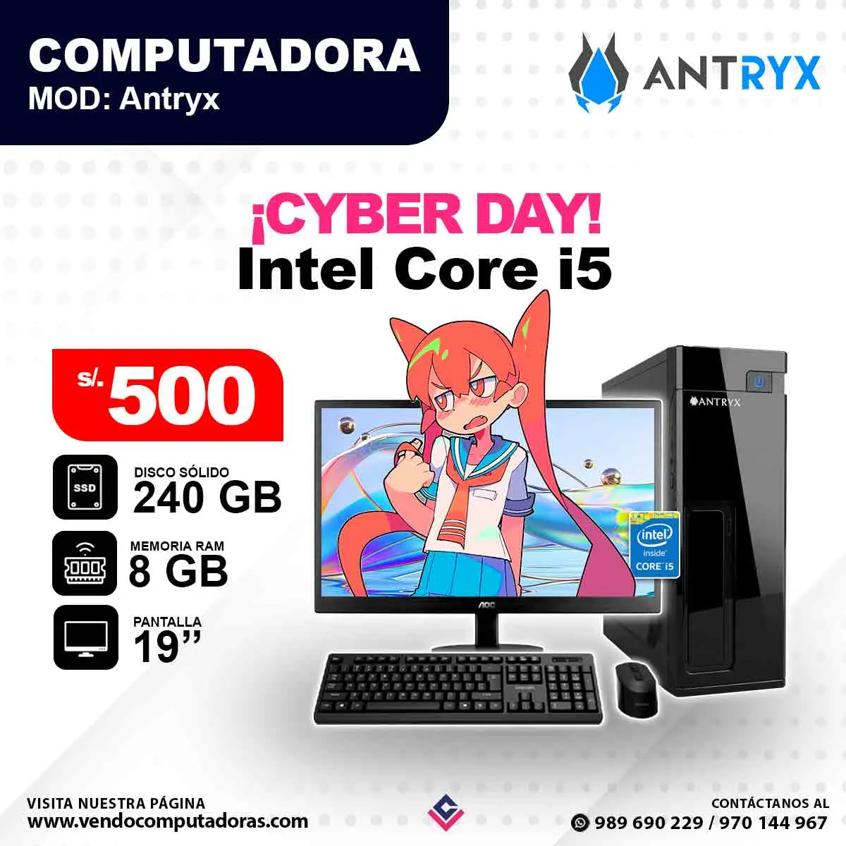 Computadora ANTRYX Core i5