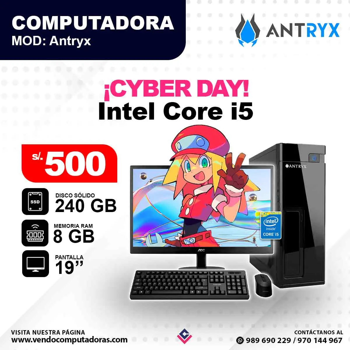 Computadora ANTRYX Core i5