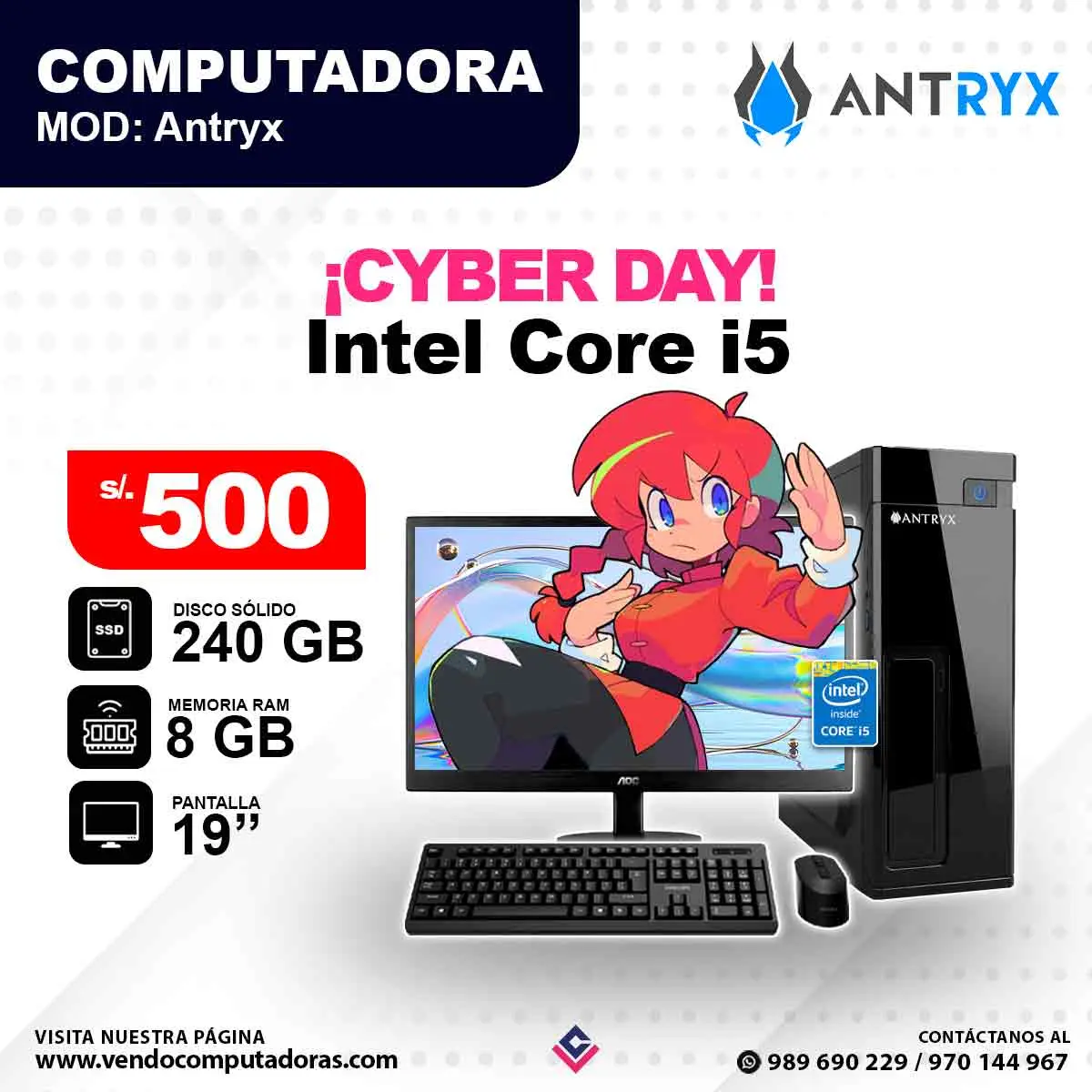 Computadora ANTRYX Core i5
