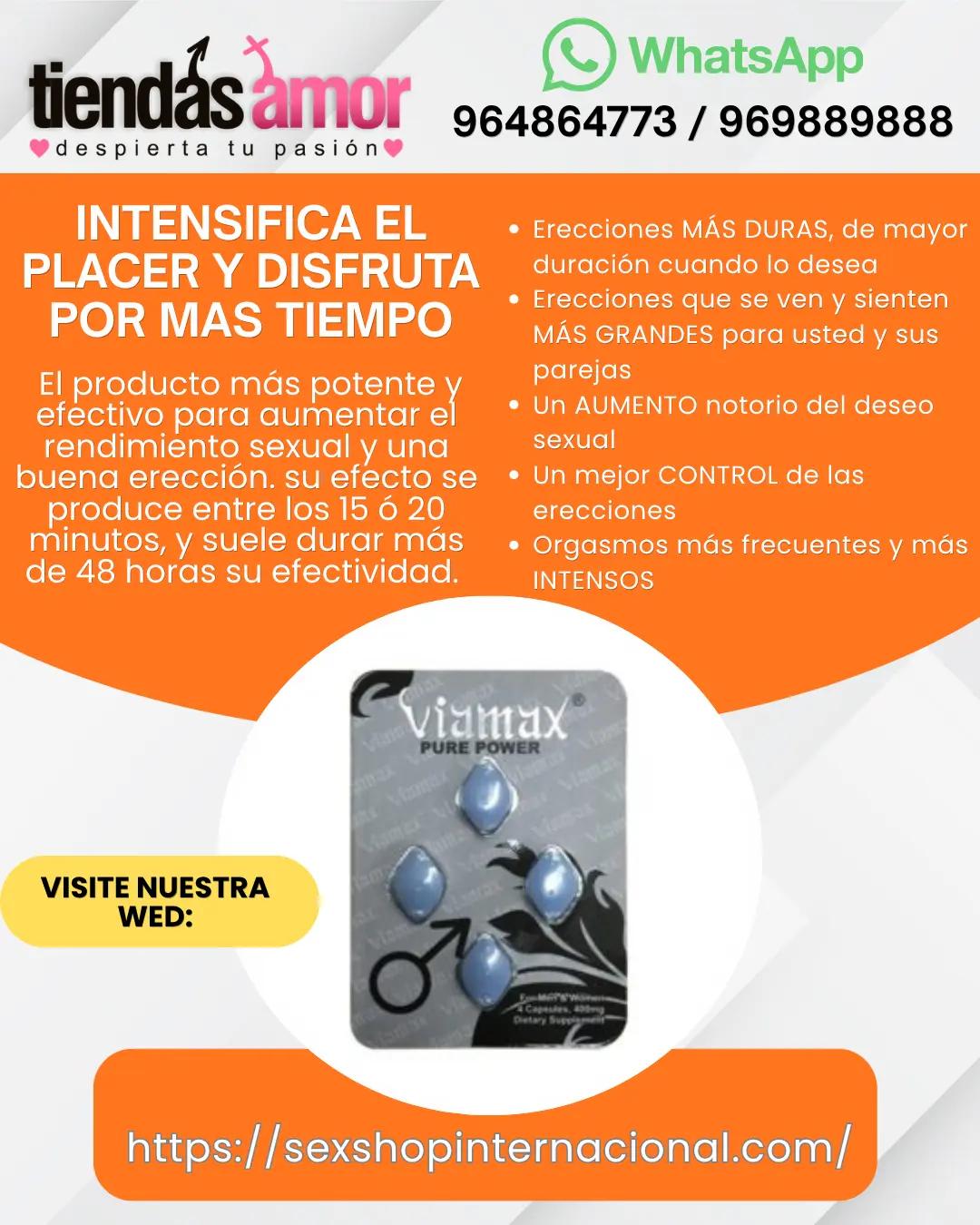 Potenciadores TIENDAS AMOR SEXSHOP 958300709