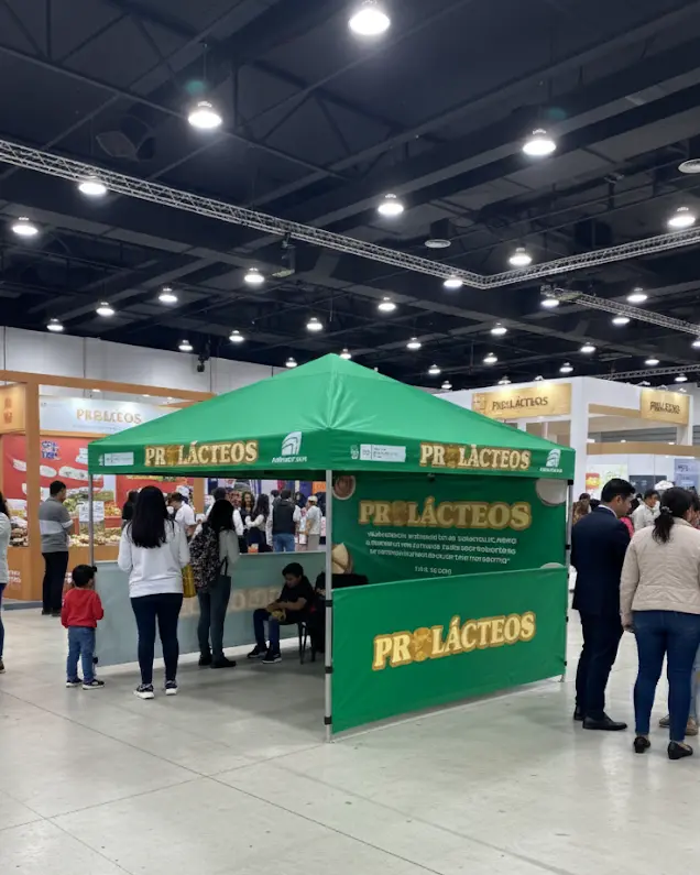 Toldo Publicitario Pirámide con Cerco y Fondo para Eventos