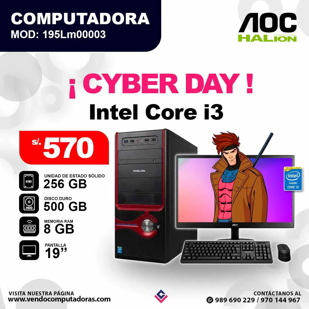 PC HALION Intel core i3 