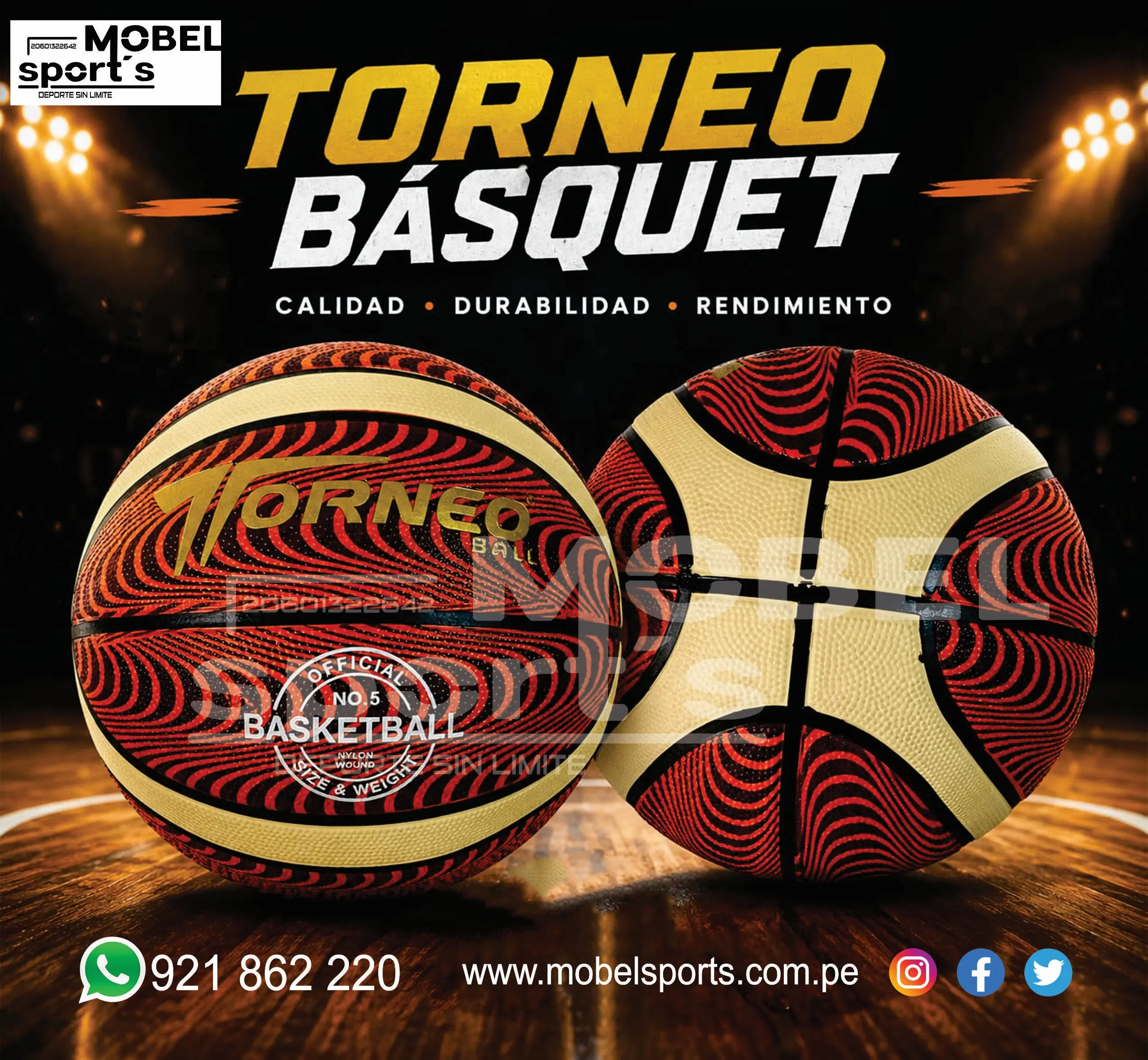 BALON DE BASKETBALL VINIBALL MOBEL SPORTS 