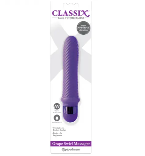 VIBRADOR CLASSIX REMOLINO MORADO