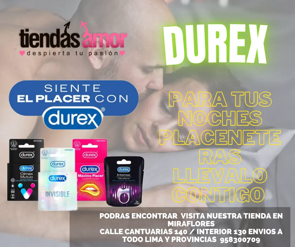 Preservativos Durex Máximo Placer TIENDAS AMOR SEXSHOP MIRAF