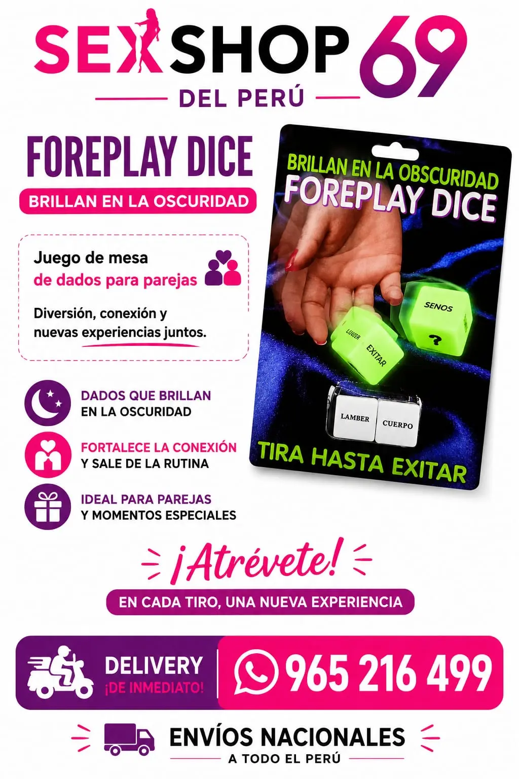 Juguetería para adultos Accesorios íntimos originales