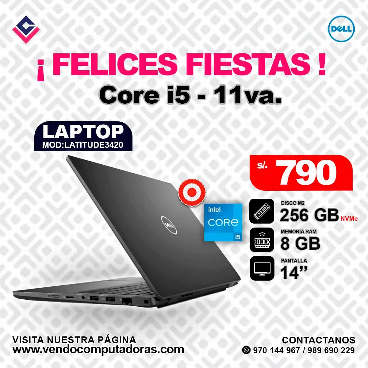Laptop DELL Intel core i5-11va.