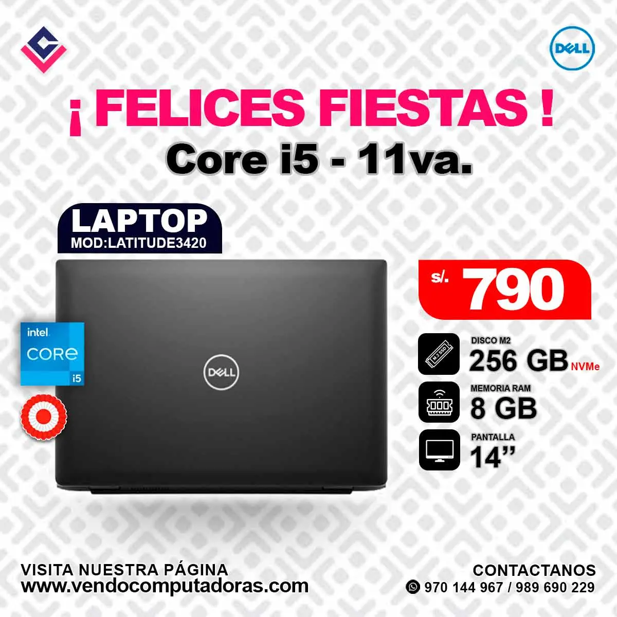 Laptop DELL Intel core i5-11va.