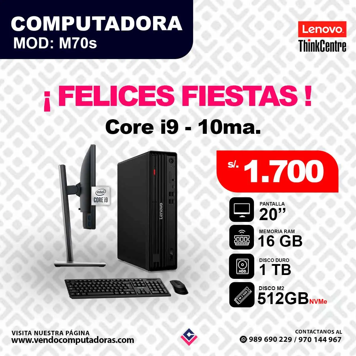 Laptop Lenovo Intel core i9 -10ma.
