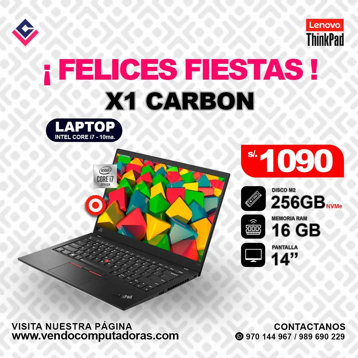 Laptop Lenovo Thinkpad X1 CARBON Gen 8