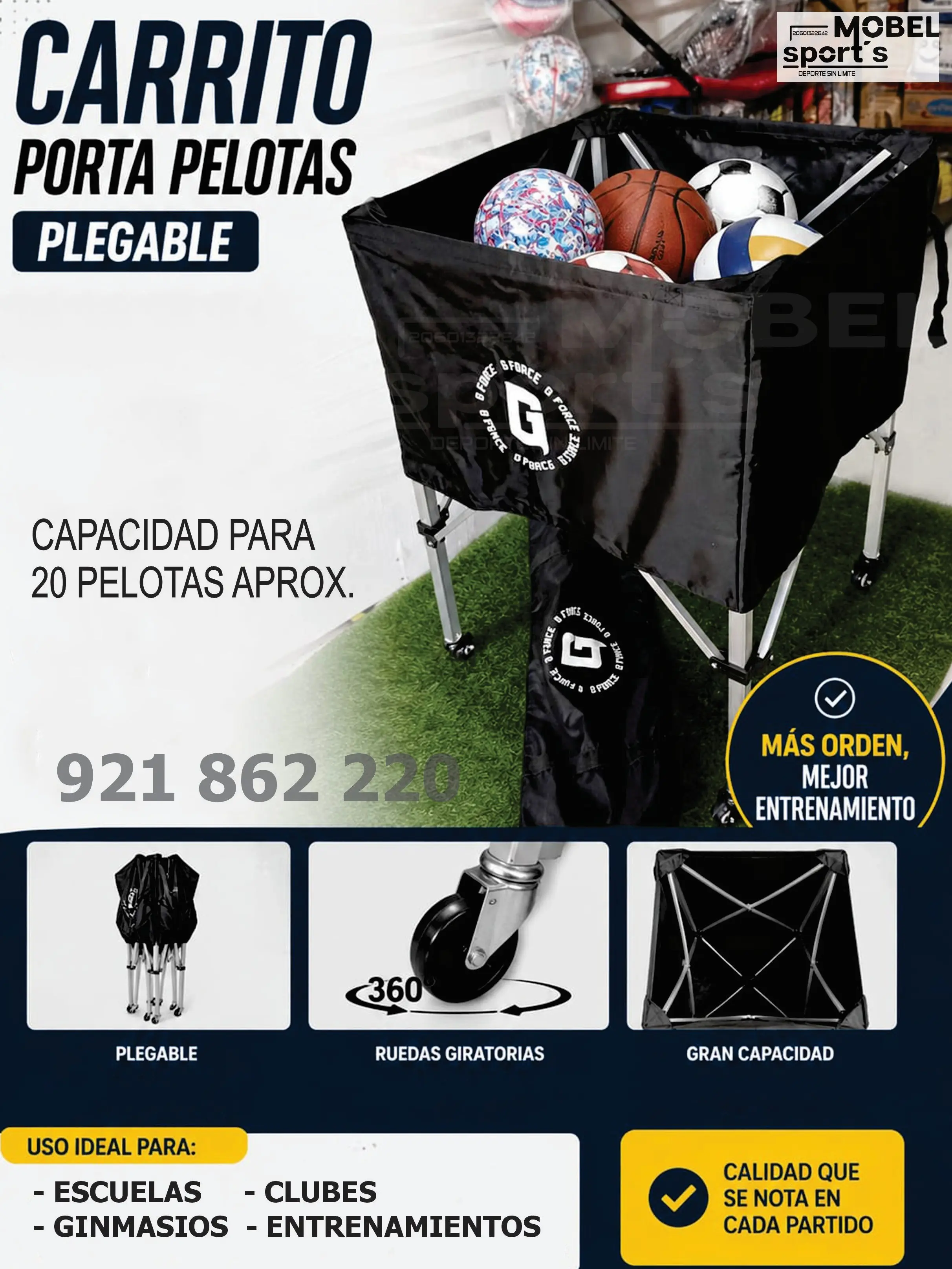 Entrenador de saque y remate mobel sports 