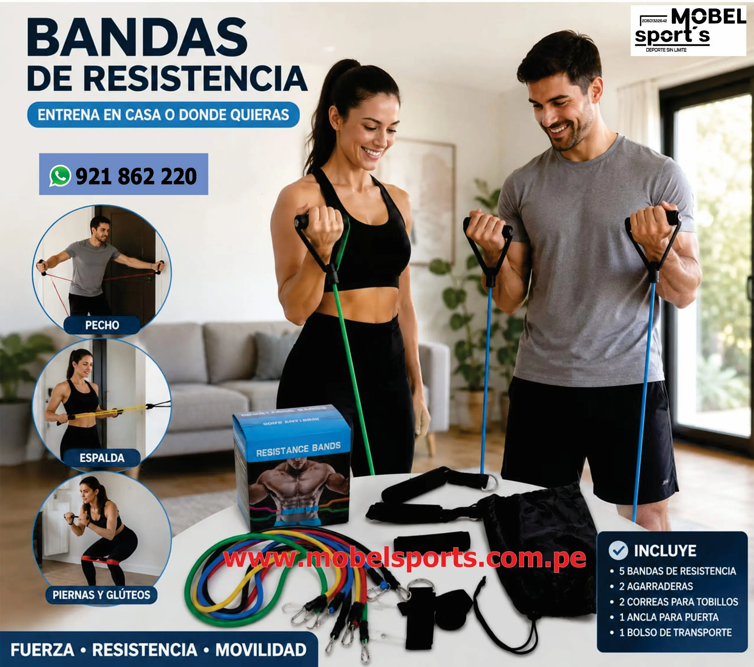 Malla para Aro de Básquet 12 Enganches mobel sports 