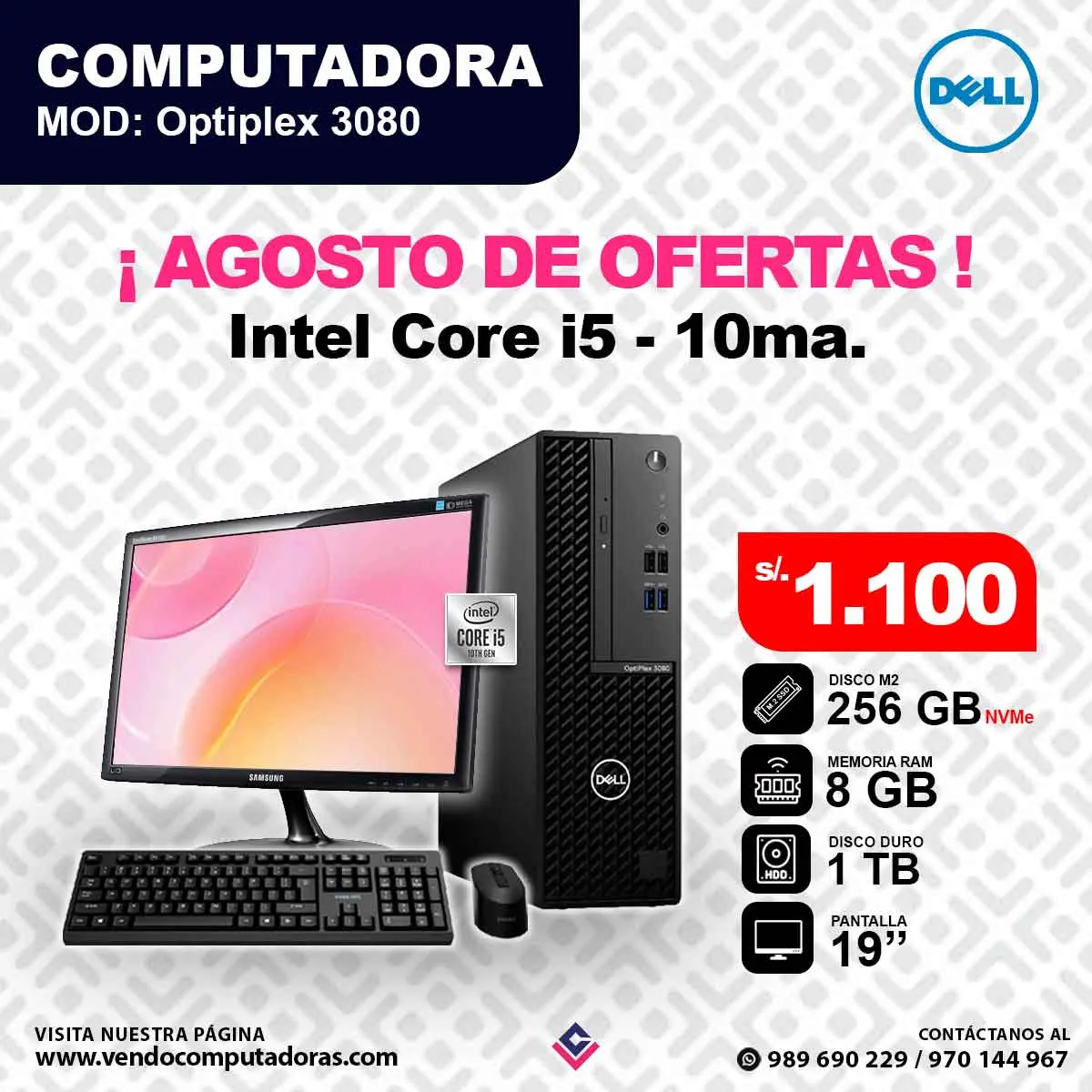 Laptop DELL Intel Core i5 10ma.