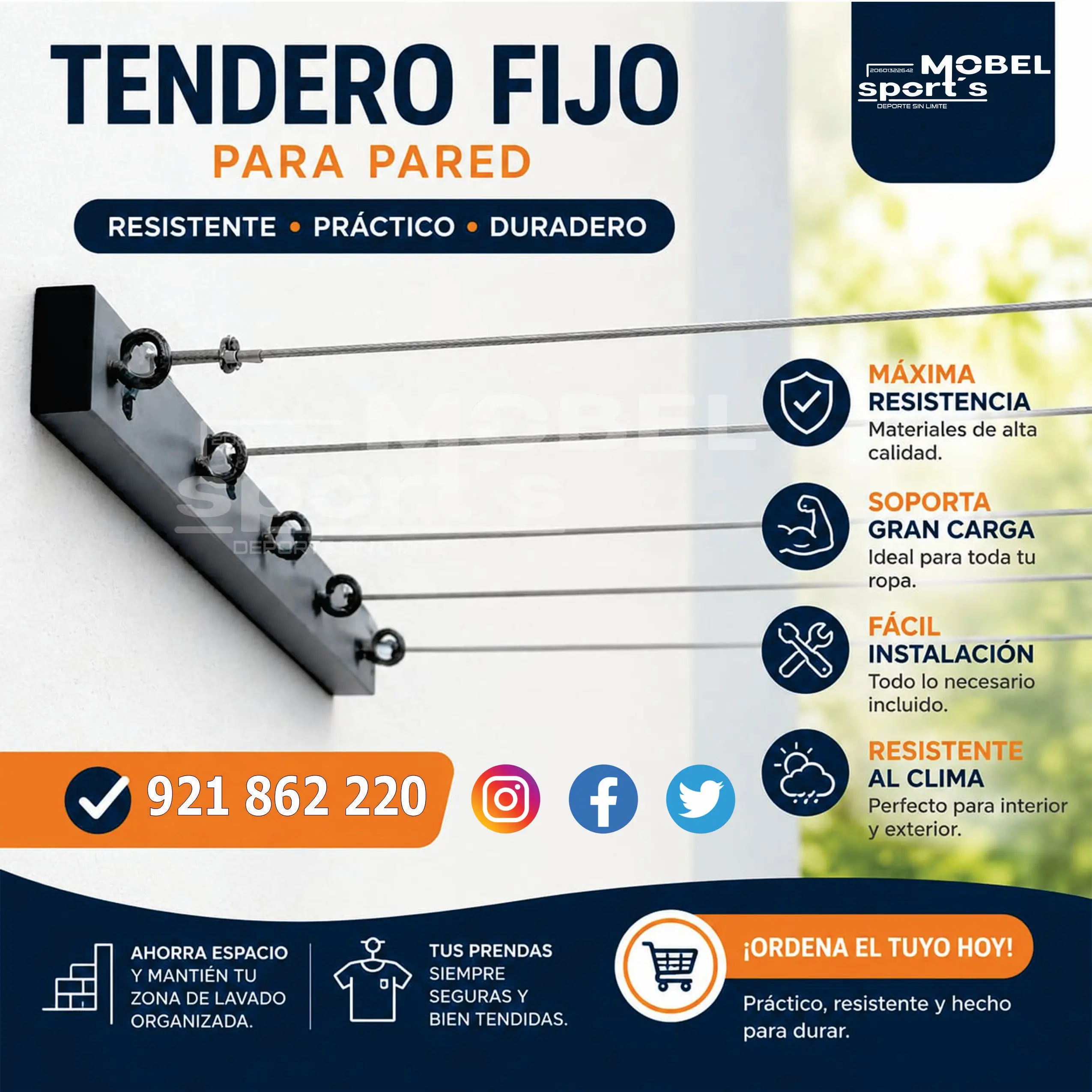 Mini tablero movible Acrílico MOBEL SPORTS